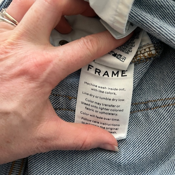 FRAME Le Nouveau Distressed Straight Jean | Size 28 | Blue (Sackett) - Picture 11 of 12
